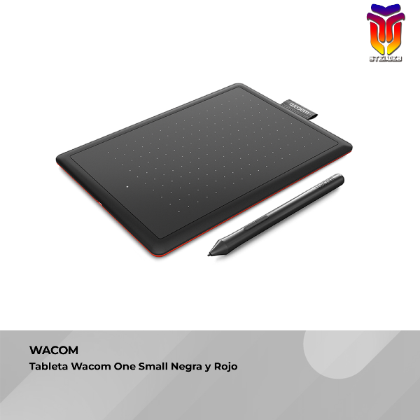 Producto - Tableta Wacom One Small Negra y Rojo