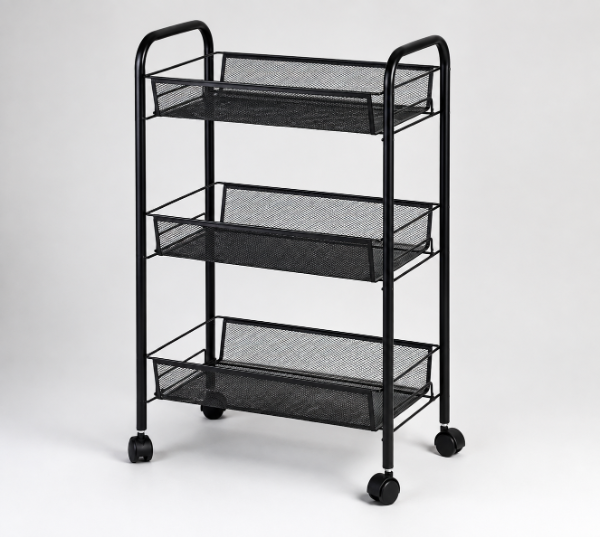 Producto - Carro Metalico Organizador Auxiliar Multiuso  Alto: 62 X 43 cm X 22 cm. - 0