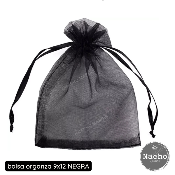 Producto - BOLSA DE ORGANZA 9x12 NEGRA