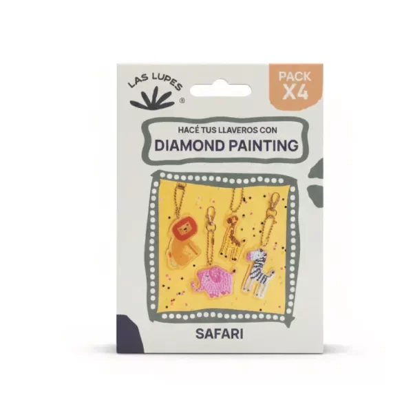 Producto - DIAMOND PAINTING LLAVEROS x4 - Safari