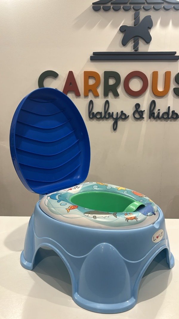 Producto - Pelela infantil celeste con tapa - 2