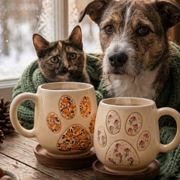 Producto - Taza huellitas botánicas otoño invierno