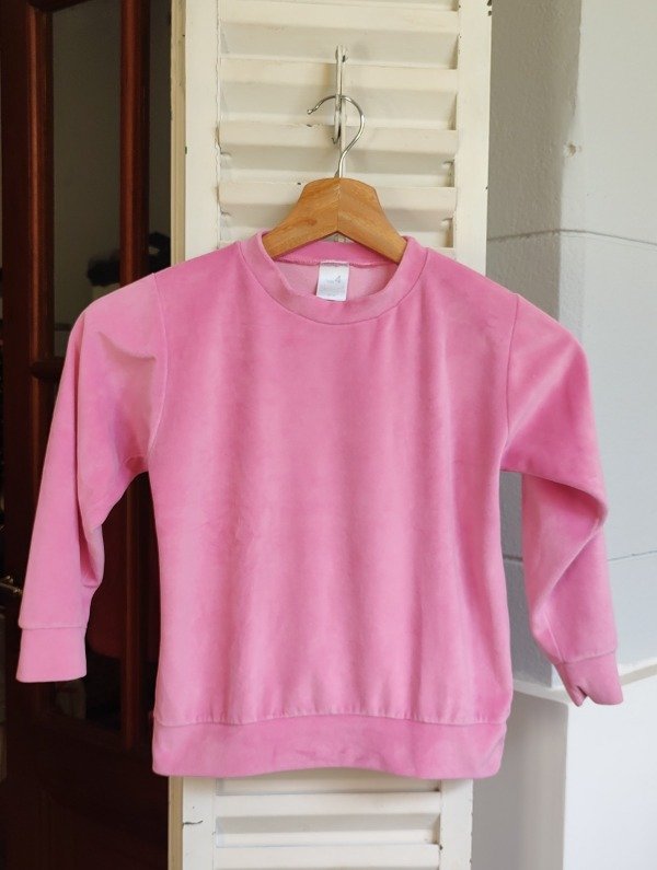 Producto - Buzo de plush, rosa talle 4