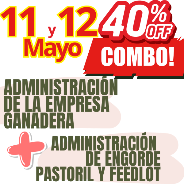 Producto - COMBO 2 CURSOS:     Gestión Ganadera  +  Engorde Pastoril y Feedlot