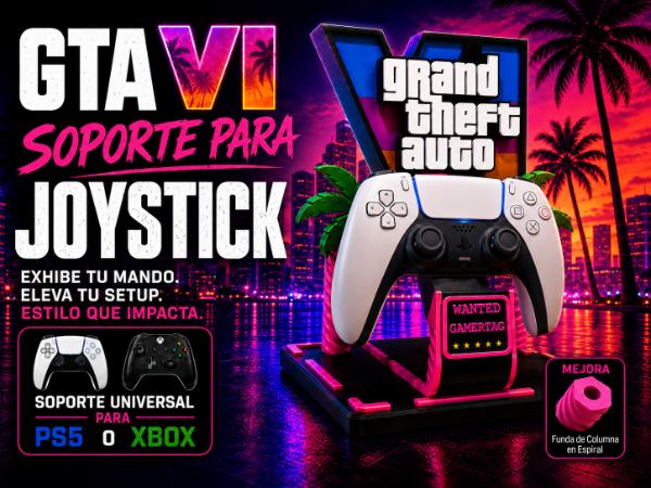 Producto - Soporte GTA VI para Joystick PS5 o XBOX - 1