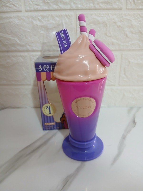 Producto - Body Mist Scoop Haunt V.V.LOVE - Diseño de Malteada/Frappé (Rosa y Violeta) - 1
