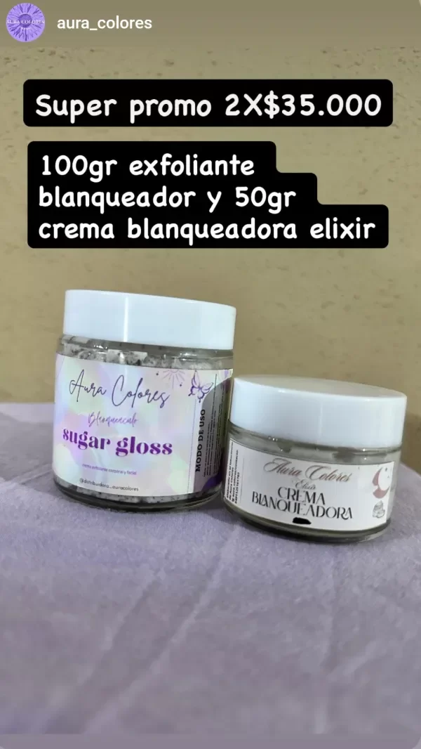 Producto - Combo crema elixir y exfoliante