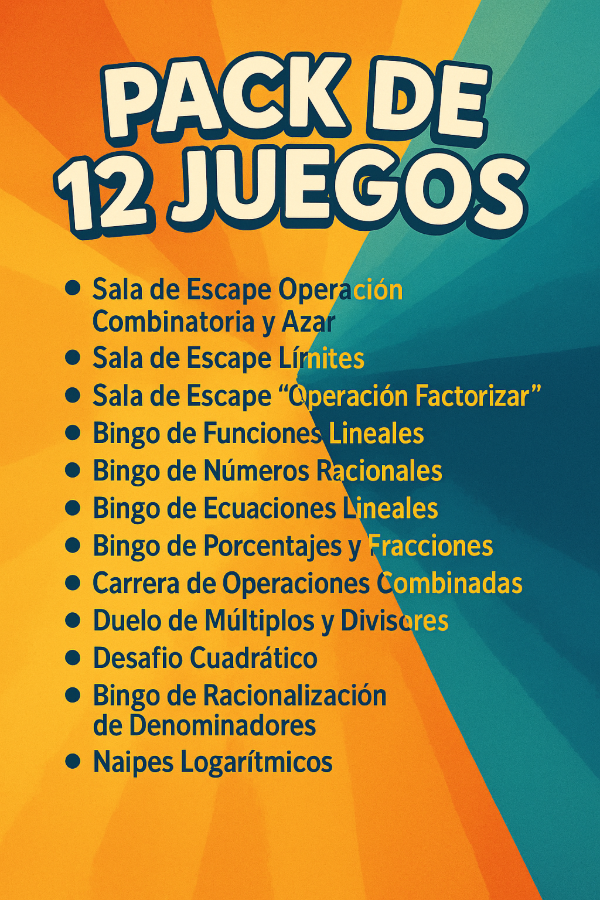 Producto - PACK 12 JUEGOS