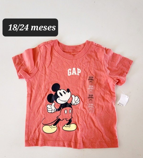 Producto - Remera manga corta gap talle 18/24 meses mickey