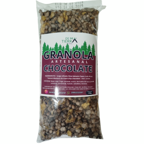 Producto - GRANOLA CHOCOLATE, 125G PACK 10U