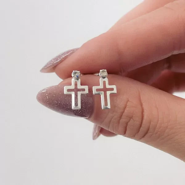 Producto - AROS ABRIDORES - Cruz calada con Cristal