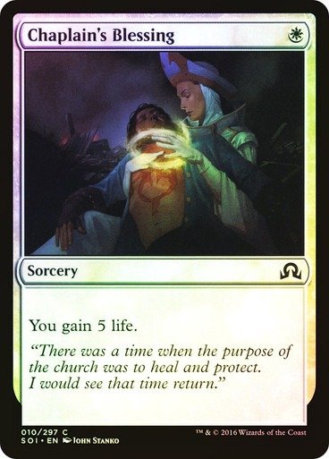 Producto - Chaplain's Blessing Foil  Shadows over Innistrad