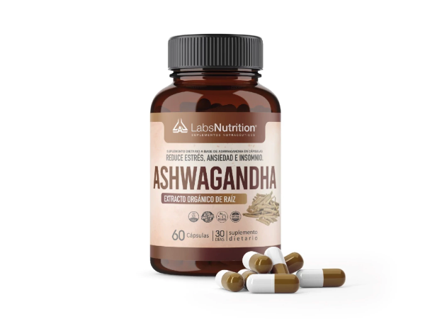 Producto - Ashwagandha Pura - Estrés Insomnio Fatiga 60 Capsulas - labs nutrition