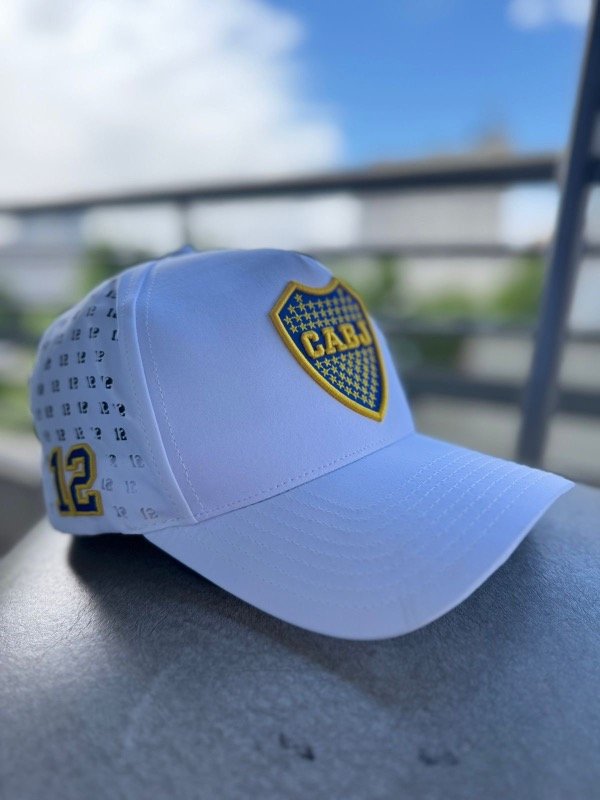 Producto - Gorra Boca Importada Jugador 12 Blanca