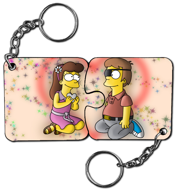 Producto - Homero y Marge B -Llaveros