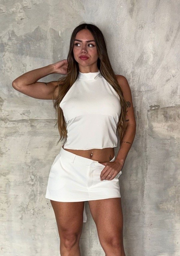 Producto - skort sastrero bianca