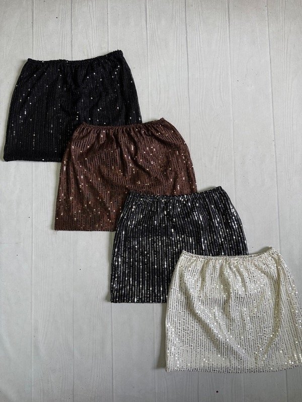 Producto - [4961] Pollera tiro bajo lentejuelas ''Dior''