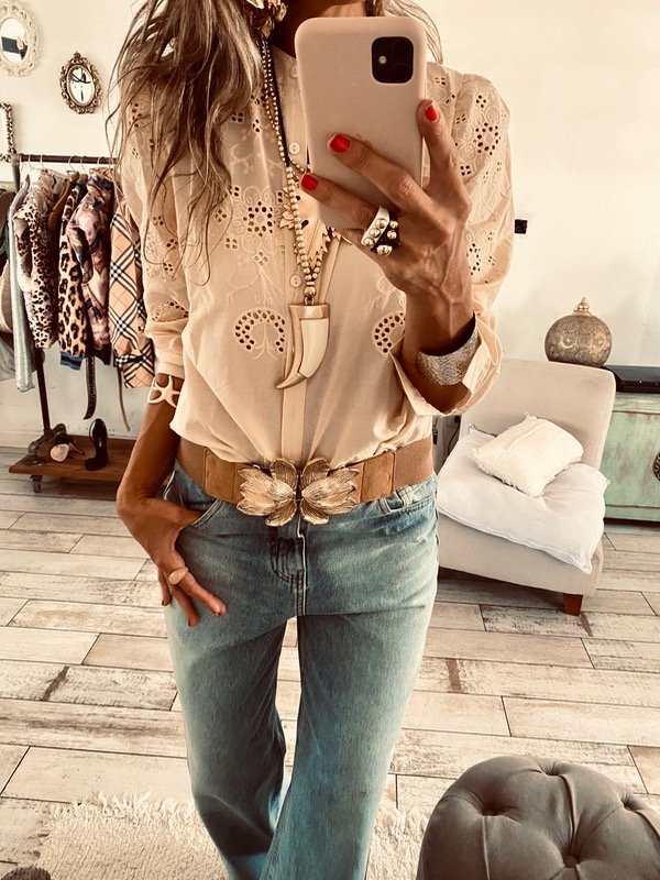 Producto - Camisa joaquina vainilla