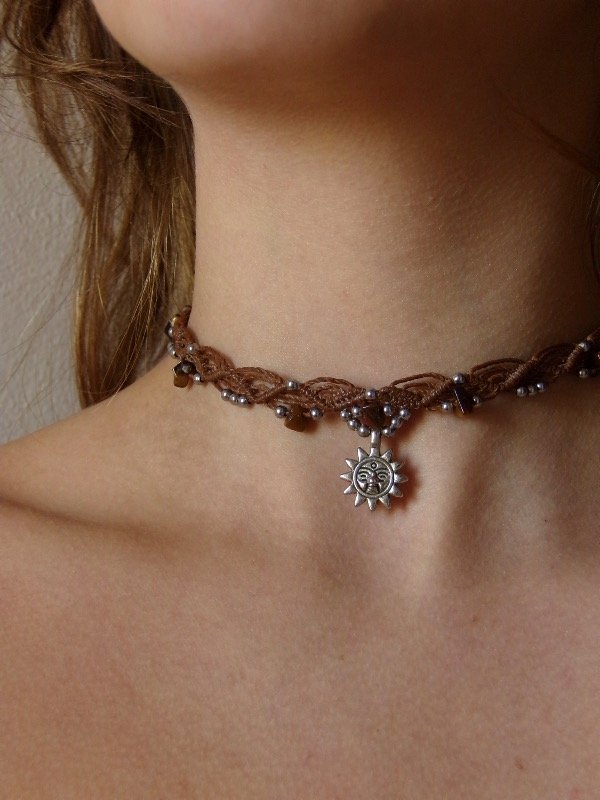 Producto - collar sol con piedras