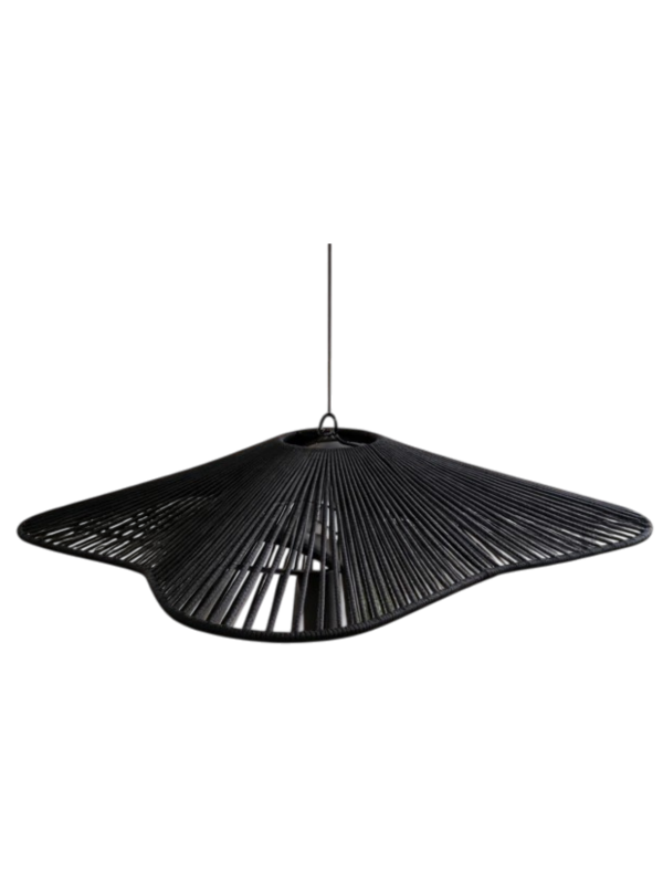 Producto - Pantalla Colgante De Interior Flor Grande Tejida Cordón