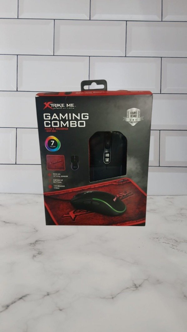 Producto - COMBO GAMER MOUSE+ MOUSEPAD XTRIKE ME GMP290