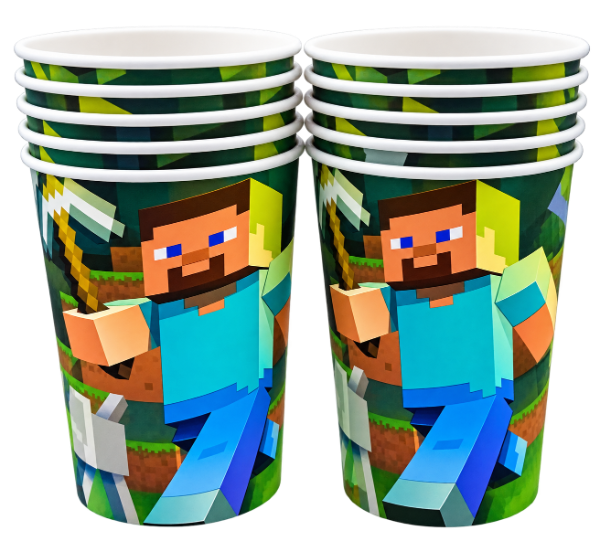 Producto - vaso descartable minecraft