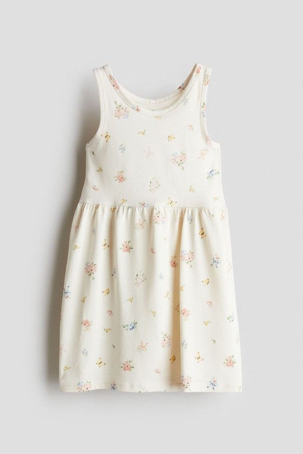 Producto - Vestido HyM flores natural