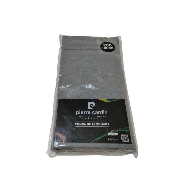 Producto - Funda de almohada Pierre Cardin Evolution 200H 45 x 80 cm gris
