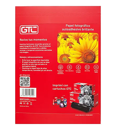 Producto - Papel fotografico autoadhesivo  A4 135 g x 20 hs - 2
