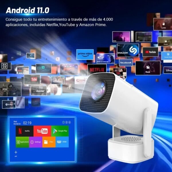 Producto - PROYECTOR UHD PIXORA F800 C/PARLANTE HIFI XAEA