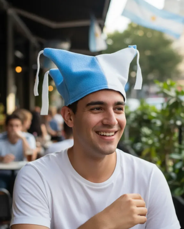 Producto - Arlequín argentina afa sombrero 3 puntas paño