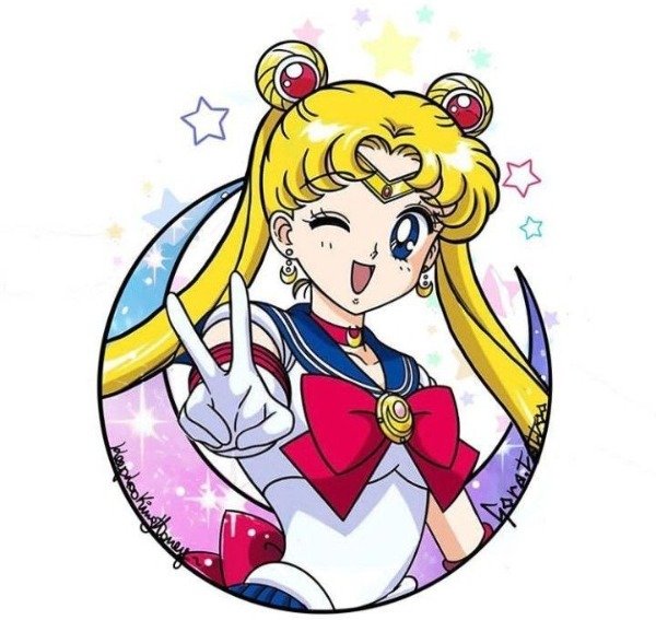 Producto - VINILO ADHESIVO de 20cm x 12cm - Saylor Moon