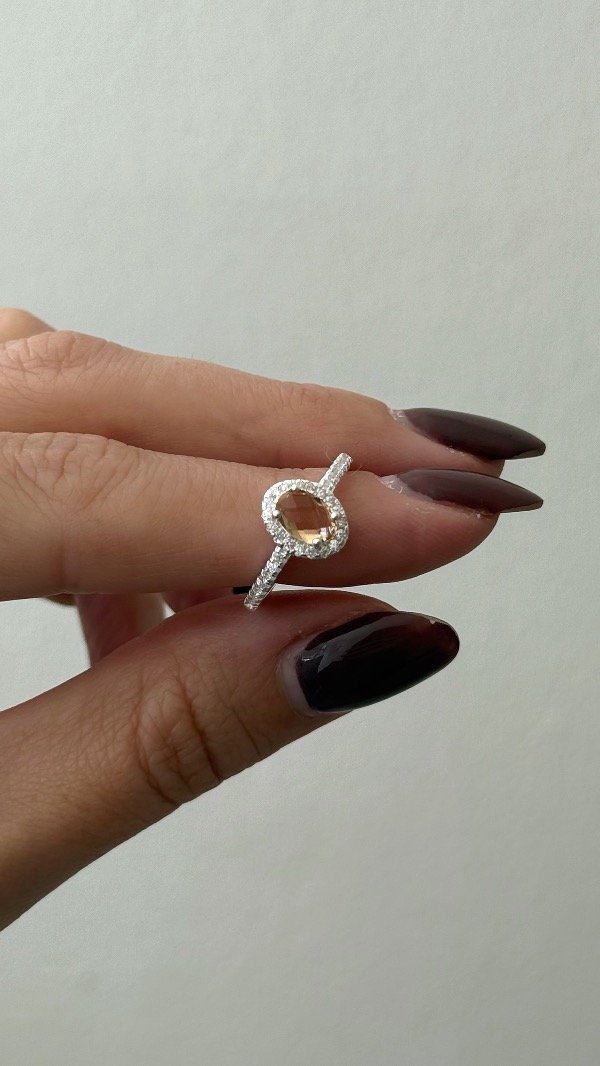 Producto - Anillo Diana Oval ambar 17mm P925 - 0