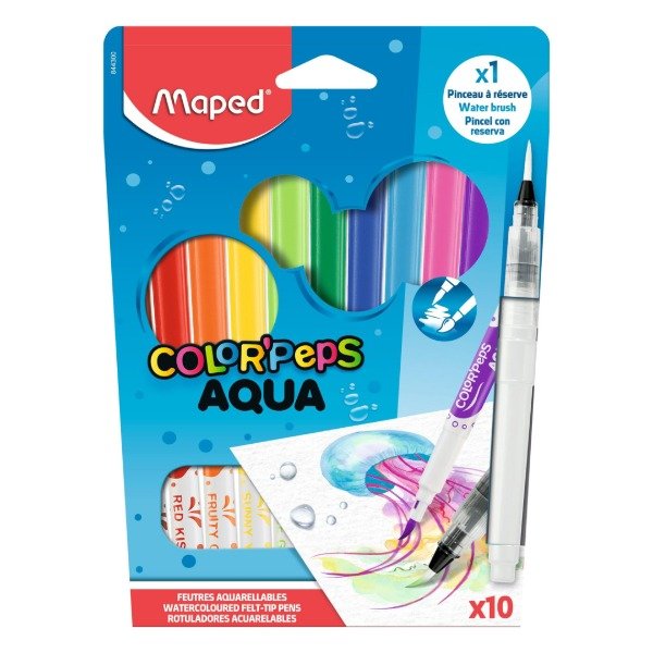 Producto - Marcador MAPED brush punta pincel x 10