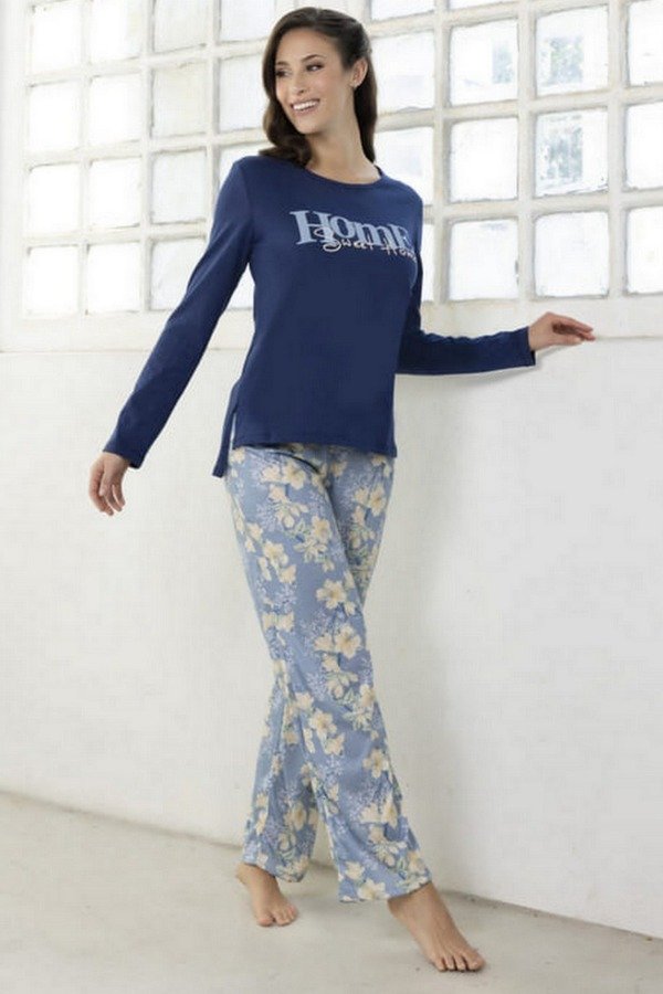 Producto - ART. 26327 LENCATEX. PIJAMA JERSEY ALGODON LINEA FLOWERS COLOR