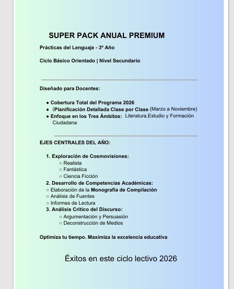 Producto - Prácticas del Lenguaje 3 pack anual