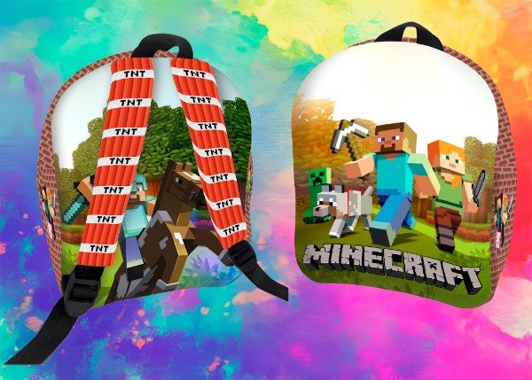 Producto - Plantilla para Set de Jardín y Mochilas FullPrint Minecraft - 2