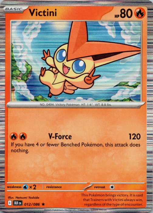 Producto - Victini - 012/086 - Black Bolt - Holo