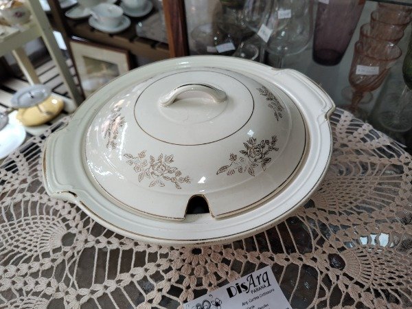 Producto - Sopera Lúxor flores oro