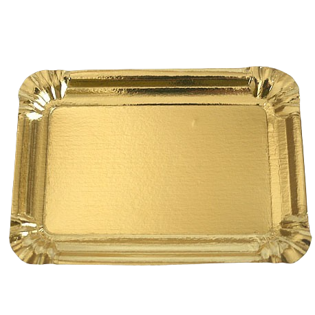 Producto - Bandeja Laminada Oro Rectangular