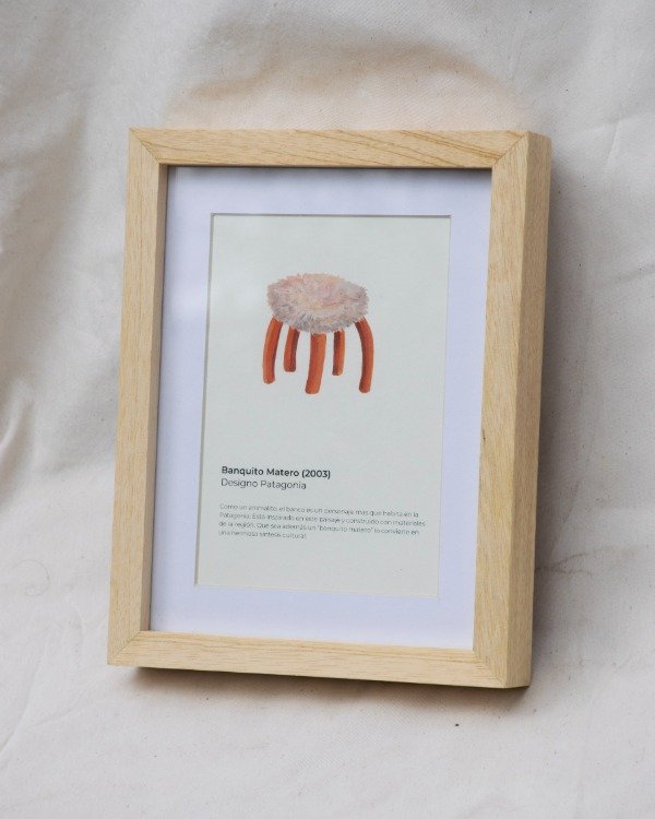 Producto - Enmarcado - Banquito Matero (Designo Patagonia)