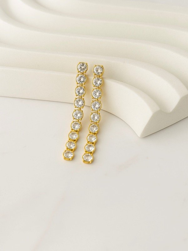 Producto - AROS DORADOS TIRAS DE CUBICS 2927