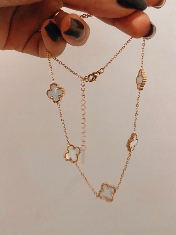 Producto - Conjunto tipo van cleef blanco