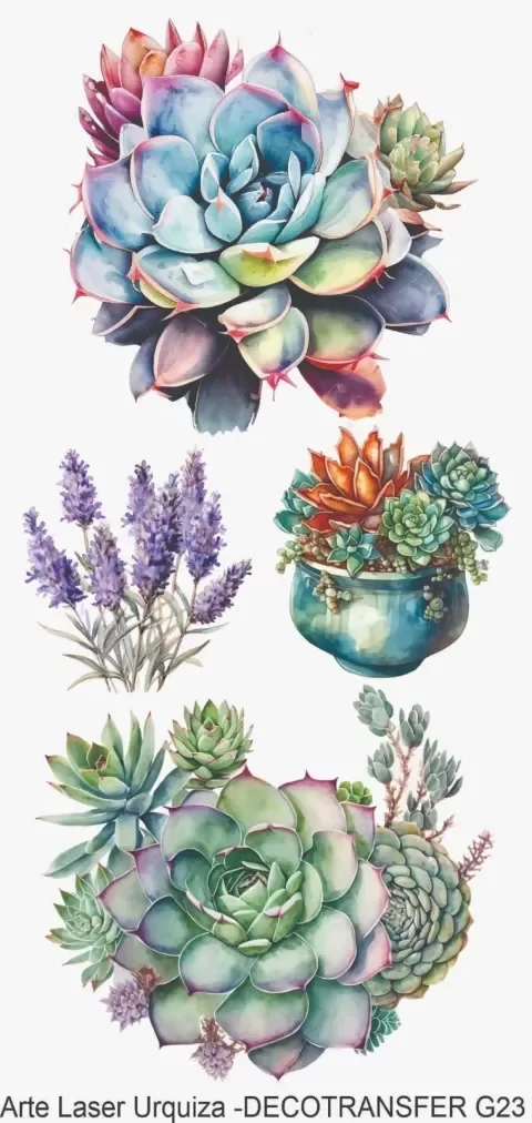 Producto - Transfer 10 x 20 cm Modelo G23 ( TEXTILES )