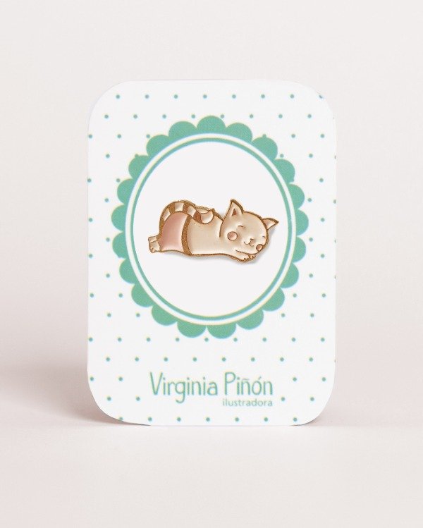Producto - Pin "Gato pantalón"