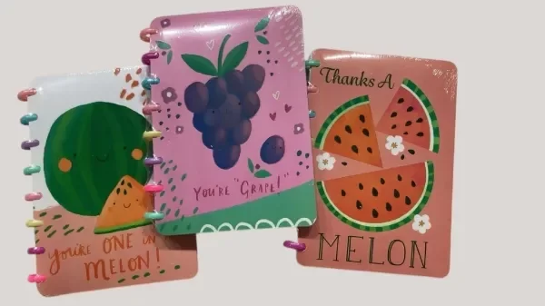 Producto - Cuaderno Frutas Hojas Rayadas 7588
