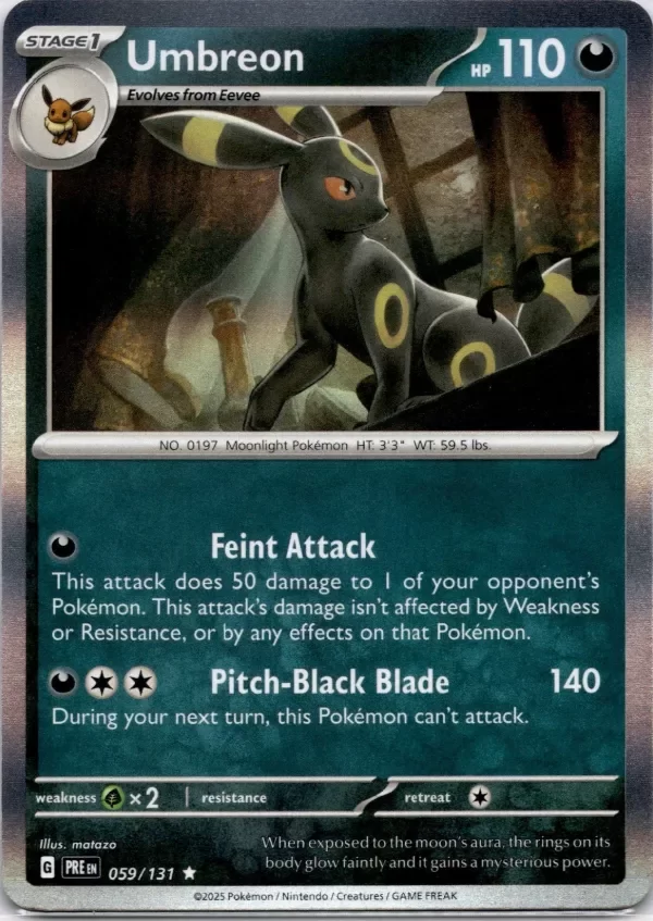 Producto - Umbreon - 059/131 - Prismatic Evolutions - Holo