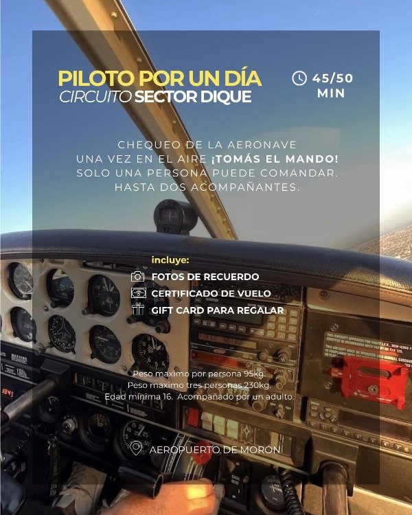 Producto - Experiencia Piloto por un día