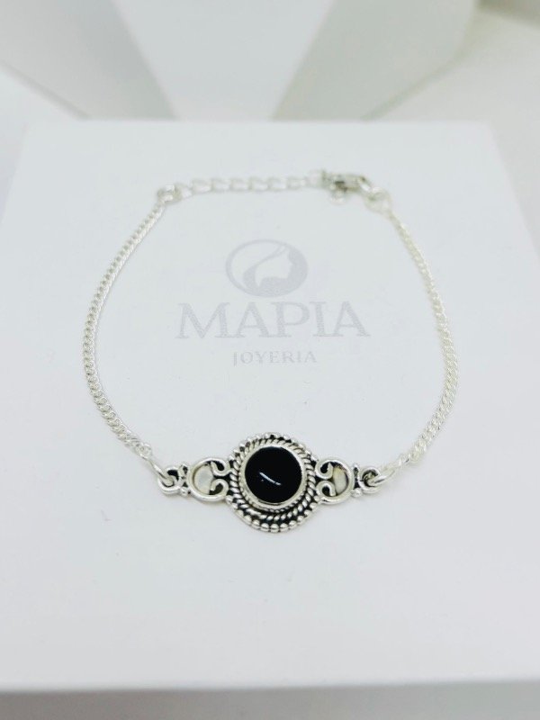 Producto - PULSERA GRACE PIEDRA ÓNIX PLATA 925