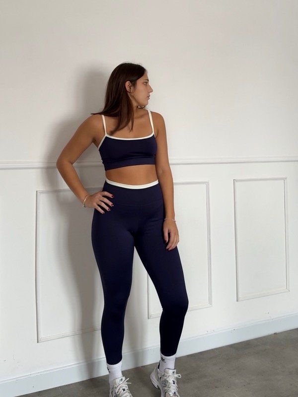 Producto - CALZA STRIP azul marino